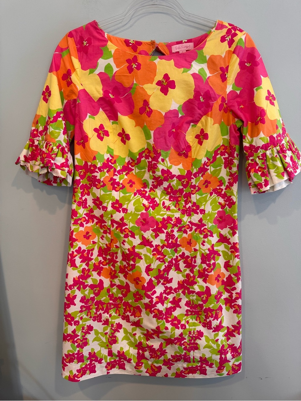 Lilly Pulitzer Vibrant Floral Shift Dress Size 4